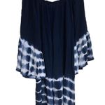 ACE Fashion Tie Dye Off the Shoulder Peasant Dress Medium Boho Bohemian Hippie Festival Photo 1