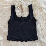 SKIMS Fits Everybody Lace Tank Onyx Size Medium Photo 1