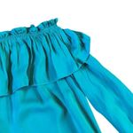 Lilly Pulitzer  Dee Dee Off-Shoulder Dress Teal Malachite Size XXS Women's Photo 2
