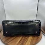 Coach  Lillie Carryall Black Crocodile Embossed Leather Satchel Handbag Photo 6