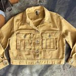 H&M Blue Custom Screen Printed Trucker Style Denim Jacket Photo 0