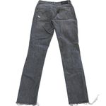 Levi's  Jeans Womens 25 Grey Denim 721 High‎ Rise Skinny Ankle Raw Hem Distressed Photo 1