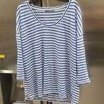 Michael Stars 💕💕 Long Sleeve Striped T-Shirt ~ Blue & White Stripes Photo 0