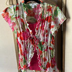 Dress Barn Pink and Green Floral two piece set small Photo 0