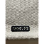 Rachel Zoe NWT Natural Color Linen Canvas, Black Vegan Handles & Trim Purse Photo 3