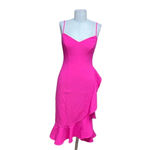 Likely  Laverna Ruffle Midi Dress Fuchsia Pink‎ Size 0 Photo 1