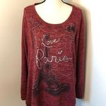 Cato “I Love Paris” Beaded Sweatshirt Photo 0