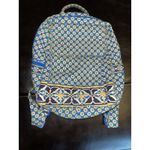 Vera Bradley  Riviera Blue/Yellow‎ Floral Pattern Back Pack Photo 1