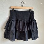 J.Crew 🖤 Black Smocked Ruffle Mini Skirt Photo 1