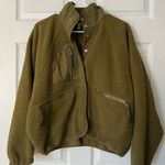 Free People Movement Hit The Slopes Fleece Jacket | Army Green Photo 3