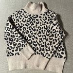 Leopard cowl neck sweater Size M Photo 0