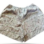 Cacique Y2K Purple Silky Satin Cottagecore Whimsygoth Boho Floral Casual Shorts Photo 0