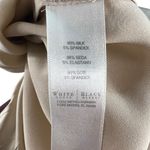 White House | Black Market WHBM Stretch Silk Women’s Blouse in Champagne size 6 Photo 8