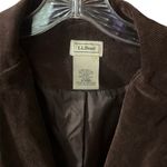 L.L. Bean corduroy blazer size 12 chocolate brown Photo 1