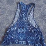 Mudd dark blue crop tank top racerback Photo 1