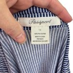 Passport shirt dress, size 1X, 80s, preppy, summer, casual, vacation, beach Blue Photo 6