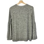 Gibson  Gray Knit Crewneck Bell Sleeve Sweater M Photo 2