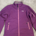 Outdoor Research Women’s Transfer Jacket M Soft Shell Fleece Lined gorpcore fall Purple Size M Photo 0