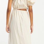 ASOS Cut Out Linen Dress Photo 2