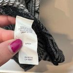 Lucky Brand  Women's Aztec Intarsia Knit Open Front Drape Cardigan Black Gray S Photo 3