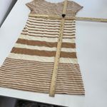 Maeve Dress Womens X Small Tan White‎ Haven Stripe Shift Cotton Anthropologie Size XS Photo 6