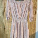 ASTR  Pink 3/4 Sleeve Scoop Neck Sundress Photo 0