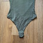 Lululemon Wundermost Ultra-Soft Nulu Square-Neck Bodysuit in Army Green Size XS Photo 3