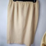 Kasper Vintage Yellow Wool Blend Blazer Jacket Skirt Set Photo 9