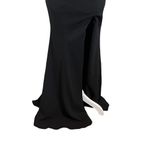 Jay Godfrey  Womens Gown Deep V-neck Cut out Back Maxi Black Size 00 New Photo 2