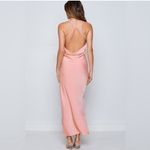 Beginning Boutique blush Pink Satin maxi formal dress Photo 1