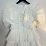 ACLER Spenmoss Pleated Ruffle Minidress in Ivory Size US 4 White Photo 10