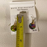 Pure Expressions Green Purple Women's Earrings Photo 2