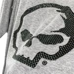 Harley Davidson Women's Wille G Skull Scoop Neck Graphic Tee with Rhinestones Photo 3