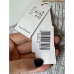 Topshop  Sweater Women Medium Gray Mock Neck Ribbed Knit Balloon Sleeve NWT Photo 8