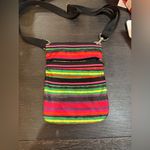Colorful Striped Crossbody Bag Red Photo 0