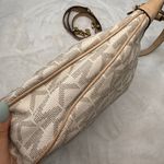 Michael Kors Shoulder Bag Jet Set Monogram White Tan Signature Crossbody Photo 5