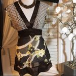 Speechless Cute Top Xl Brn Flowers Yellow/Crm/Grn Photo 1