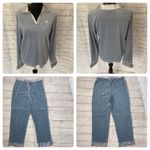 Sarah spencer intimates women M velour luxury pajama set blue M Photo 1