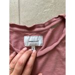 Current/Elliott Shirt Womens 2 Red Distressed Cropped Boho Soft Lounge Sporty Photo 4