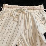 Sienna Sky Women's Wide Leg White with Gray Stripes Casual Pants Size Small Photo 8