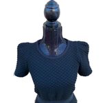 Sandro Puff Shoulder Quilted Mini Dress Photo 4