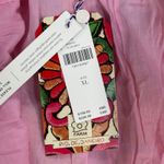 Farm Rio for Anthropologie Floral Print Ruffle Mini Dress Womens XL Pink Photo 7