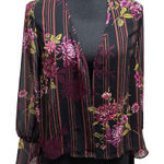 Forever 21 Floral Chiffon Cardigan Long Sleeve Blouse Sheer Size Small Forever‎ 21 NWT Photo 0