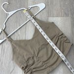 Free People Tank ruched longline crop good karma womens Beige (medium large) gym Photo 5