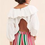 Free People  Zuri Ruffle Blouse NWT Photo 3