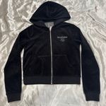Juicy Couture Black Velour Hoodie Photo 2