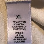 Logo Principles "The Tee". Off White, Long Sleeve, Crew Neck. Cotton/Modal XL Photo 5