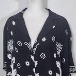 ASOS Black and White Floral Print Mini Skirt Dress NWOT Size 6 Floral Mini Dress Photo 2