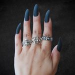 3 Pieces Silver Tone Ring Set Photo 1