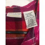 White Stag  Women's Pink Plaid Short Sleeve Button-Up Shirt Top Size Medium Photo 3